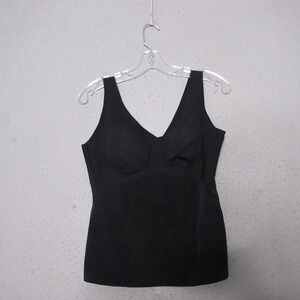 Honeylove Tank‎ Top Women Large Black Cami Padded Smoothing Sleeveless Layering